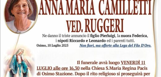 Anna Maria CAMILLETTI, vedova RUGGERI