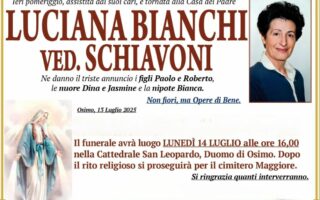 Luciana BIANCHI, vedova SCHIAVONI