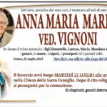 Anna Maria MARINI, vedova VIGNONI