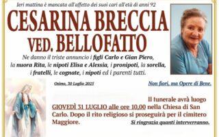 Cesarina BRECCIA, vedova BELLOFATTO