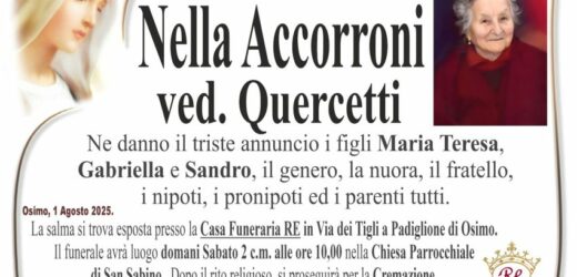 Nella ACCORRONI, vedova QUERCETTI