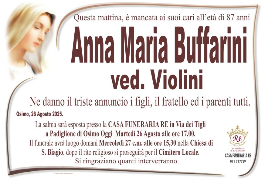 Anna Maria BUFFARINI vedova VIOLINI