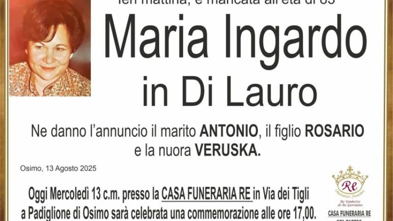 Maria INGARDO in DI LAURO
