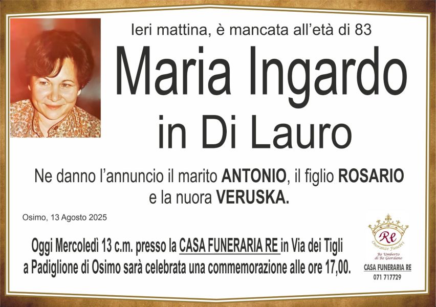 Maria INGARDO in DI LAURO