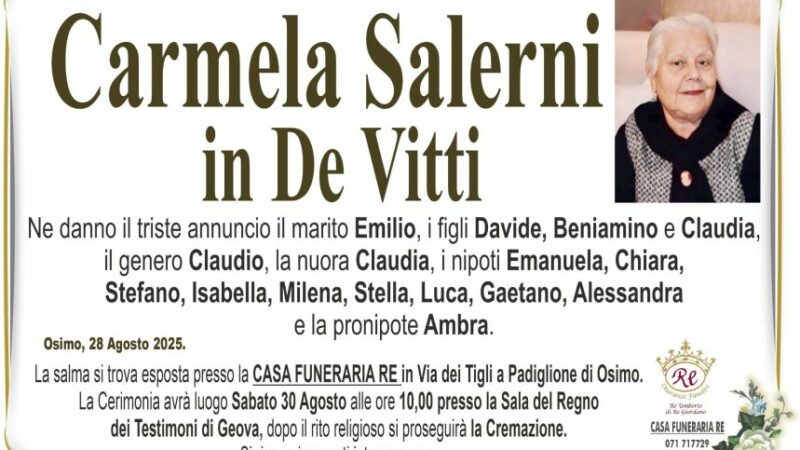 Carmela SALERNI in DE VITTI