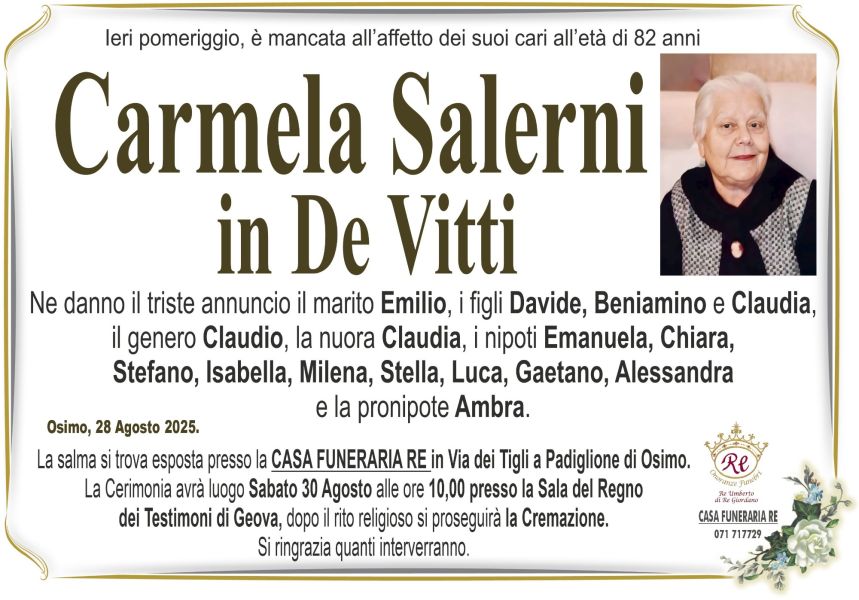 Carmela SALERNI in DE VITTI