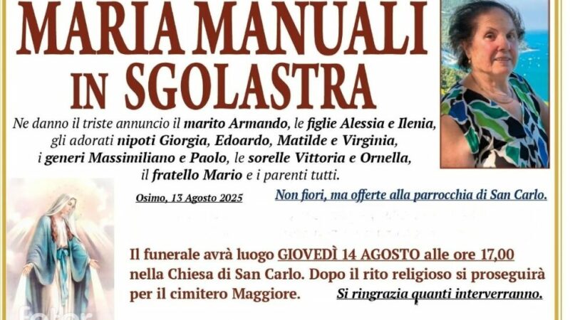 Maria MANUALI in SGOLASTRA