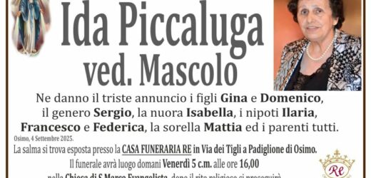 Ida PICCALUGA vedova MASCOLO