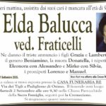 Elda BALUCCA vedova FRATICELLI