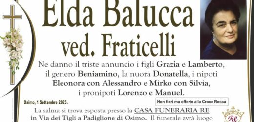 Elda BALUCCA vedova FRATICELLI