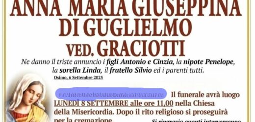 Annamaria Giuseppina DI GUGLIEMO vedova GRACIOTTI