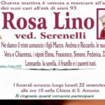 Rosa LINO, vedova SERENELLI