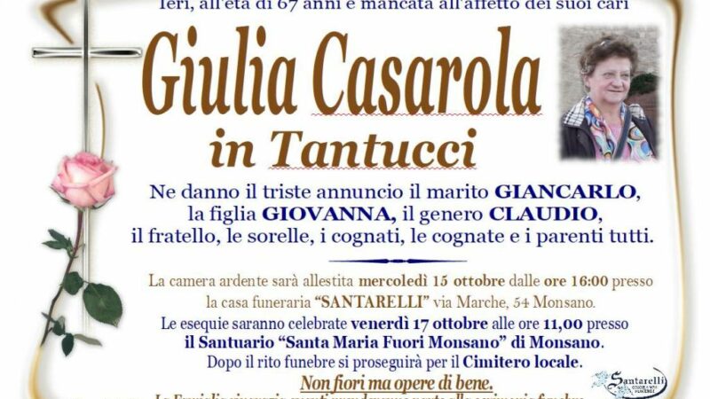 Giulia CASAROLA in TANTUCCI