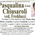 Pasqualina (Lina) CHIUSAROLI, vedova FREDDUCCI