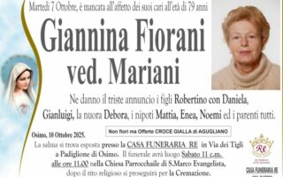 Giannina FIORANI, vedova MARIANI