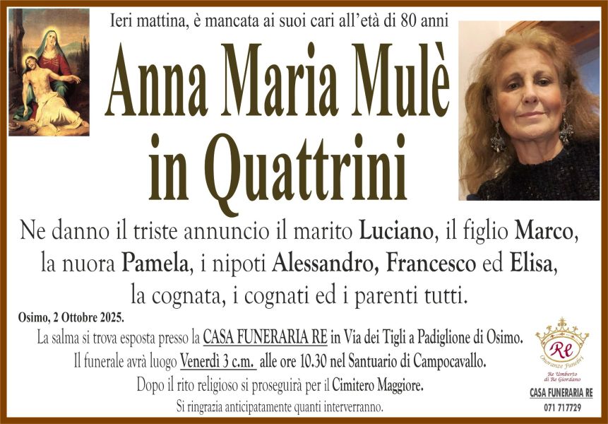 Anna Maria MULE’ in QUATTRINI