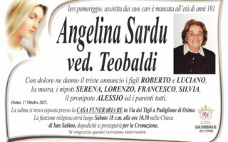 Angelina SARDU, vedova TEOBALDI