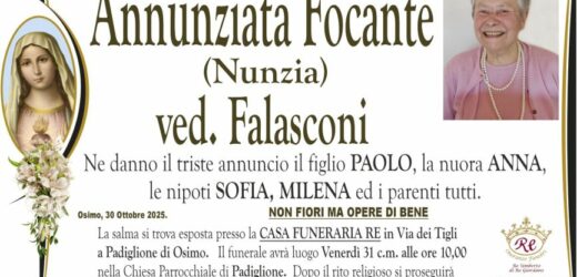 Annunziata (Nunzia) FOCANTE, vedova FALASCONI