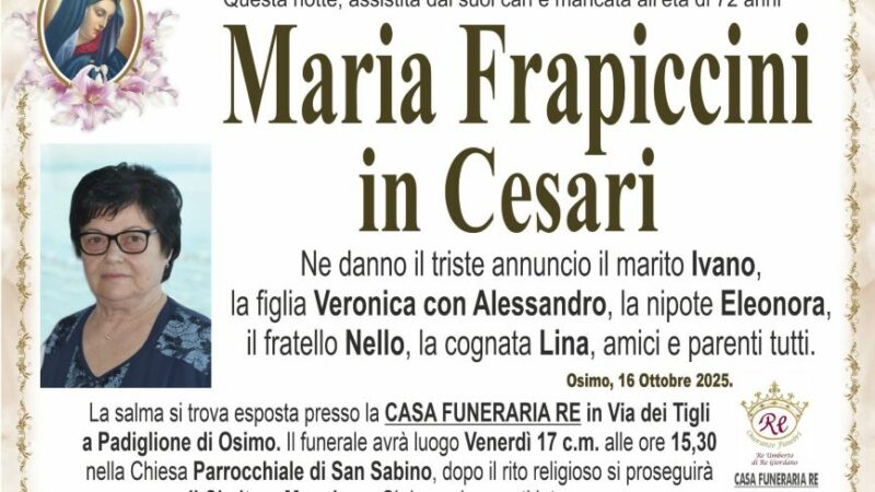 Maria FRAPICCINI in CESARI