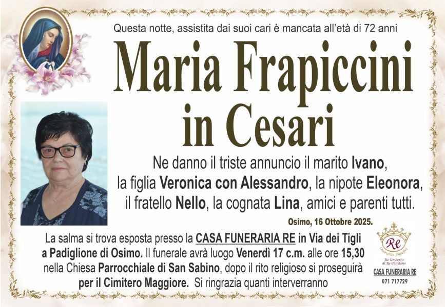 Maria FRAPICCINI in CESARI