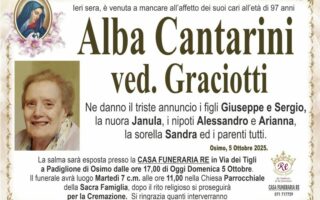 Alba CANTARINI, vedova GRACIOTTI