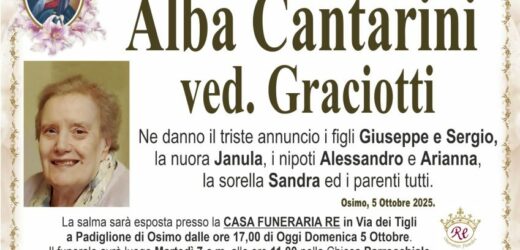 Alba CANTARINI, vedova GRACIOTTI