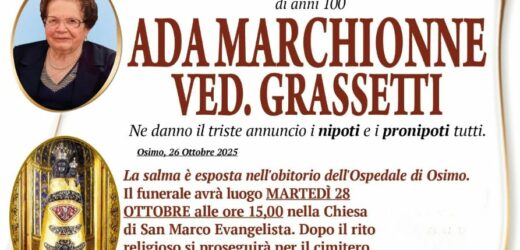 Ada MARCHIONNE, vedova GRASSETTI