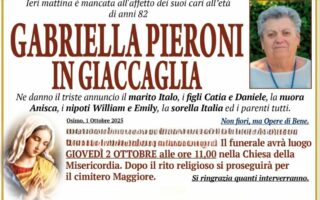 Gabriella PIERONI in GIACCAGLIA