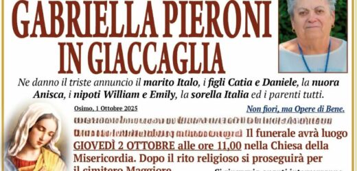 Gabriella PIERONI in GIACCAGLIA