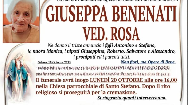 Giuseppa BENENATI, vedova ROSA