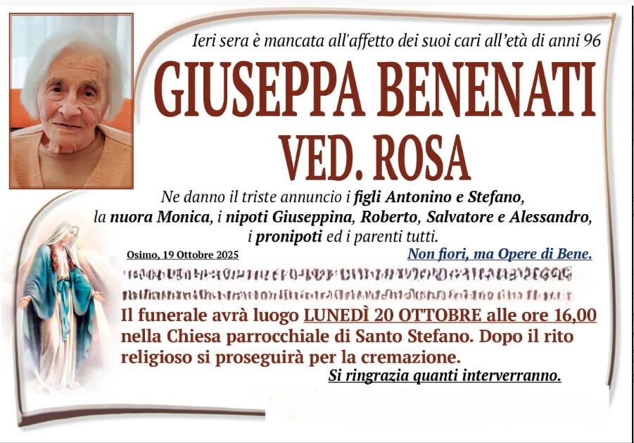 Giuseppa BENENATI, vedova ROSA