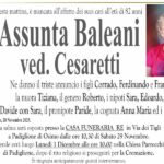 Assunta BALEANI, vedova CESARETTI