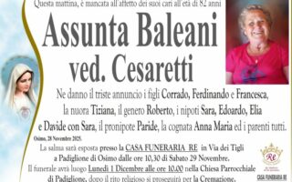 Assunta BALEANI, vedova CESARETTI