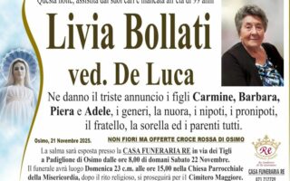 Livia BOLLATI, vedova DE LUCA