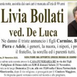Livia BOLLATI, vedova DE LUCA