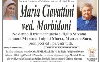 Maria CIAVATTINI, vedova MORBIDONI