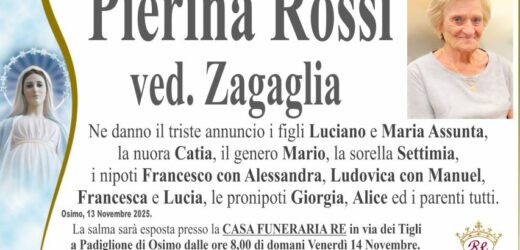 Pierina ROSSI, vedova ZAGAGLIA
