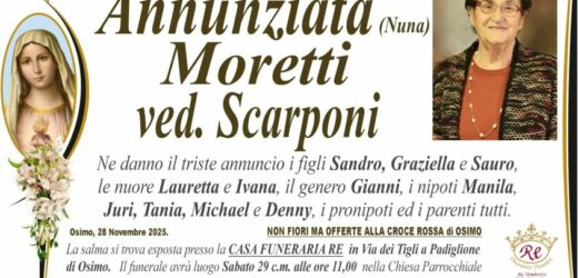 Annunziata (Nuna) MORETTI, vedova SCARPONI