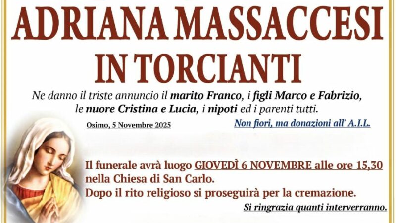 Adriana MASSACCESI in TORCIANTI