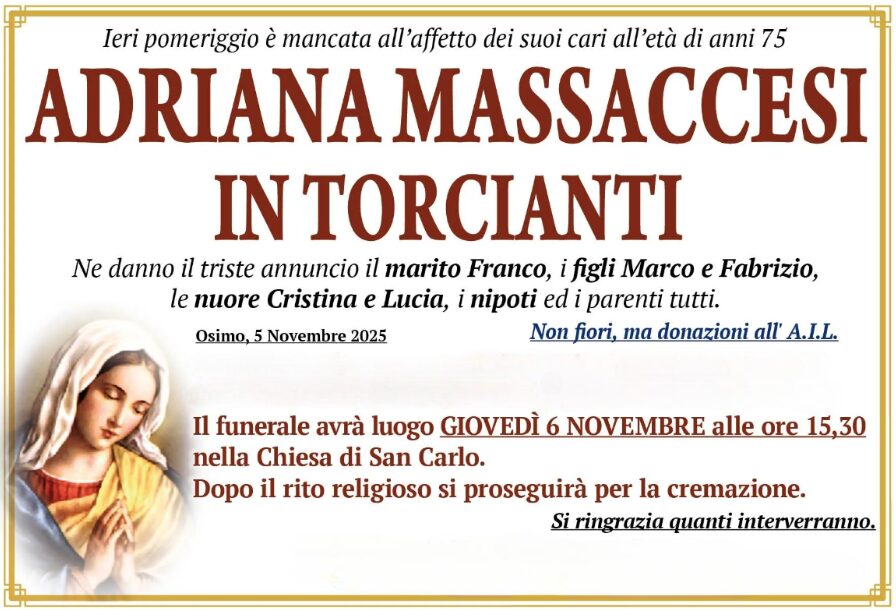 Adriana MASSACCESI in TORCIANTI