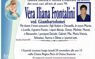 Vera Iliana FRONTALINI, vedova GIAMBARTOLOMEI