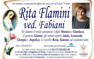 Rita FLAMINI, vedova FABIANI