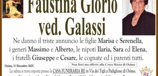 Faustina GLORIO, vedova GALASSI