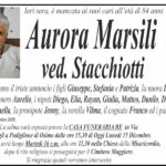 Aurora MARSILI, vedova STACCHIOTTI
