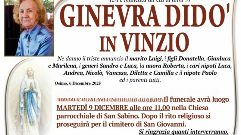 Ginevra DIDO’ in VINZIO