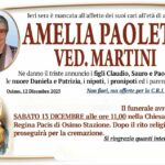Amelia PAOLETTI, vedova MARTINI