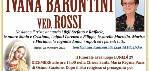 Ivana BARONTINI, vedova ROSSI
