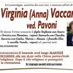 Virginia (Anna) VACCARINI, vedova PAVONI