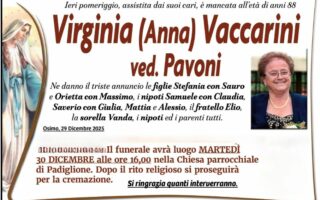 Virginia (Anna) VACCARINI, vedova PAVONI