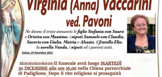 Virginia (Anna) VACCARINI, vedova PAVONI